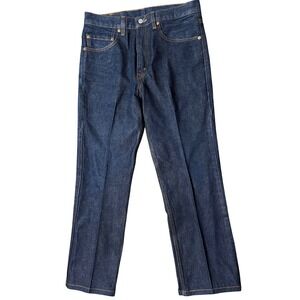 Levi's 517 Boot Cut Jeans Mens W33 L30 Dark Wash Blue Denim Made in USA Vintage